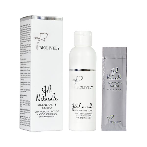 Gel Naturale Rigenerante Corpo Con Acido Ialuronico e Acido Ascorbico 120 ml