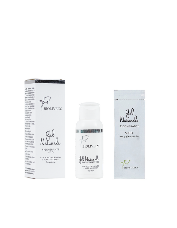 Gel Naturale Rigenerante Viso Con Acido Ialuronico e Acido Ascorbico 50 ml