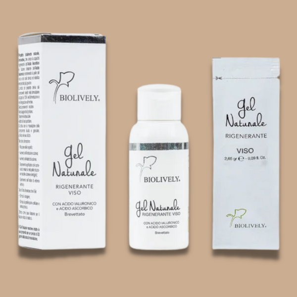 Gel Naturale Rigenerante Viso Con Acido Ialuronico e Acido Ascorbico 50 ml