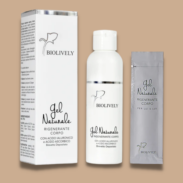 Gel Naturale Rigenerante Corpo Con Acido Ialuronico e Acido Ascorbico 120 ml