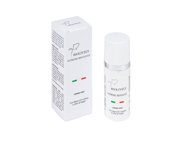 Supreme Biovelvet | Crema Viso con Bava di Lumaca e Olio di Argan 50 ml